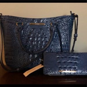 Authentic BRAHMIN matching wallet and purse
